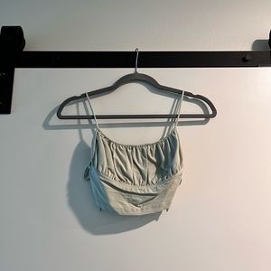 Sage green crop top